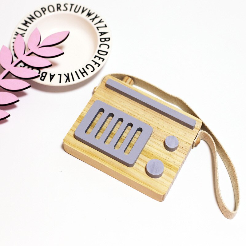 Hanging Wood Radio/Tape Recorder