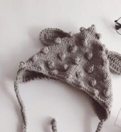 Winter Pom Knitted Hat With Ears