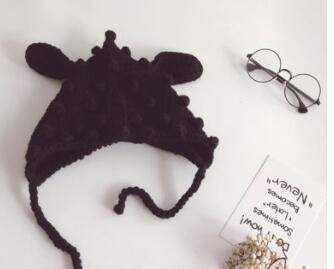 Winter Pom Knitted Hat With Ears