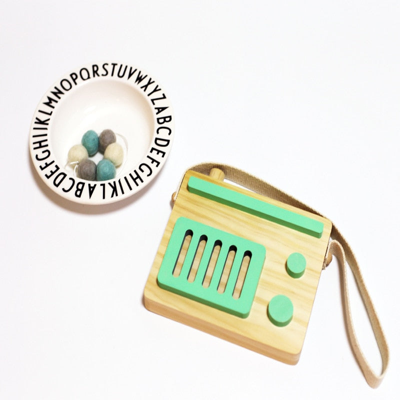 Hanging Wood Radio/Tape Recorder