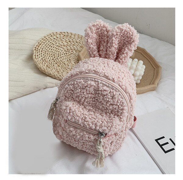 Fleece Bear/Rabbit Backpack With Bear Doll