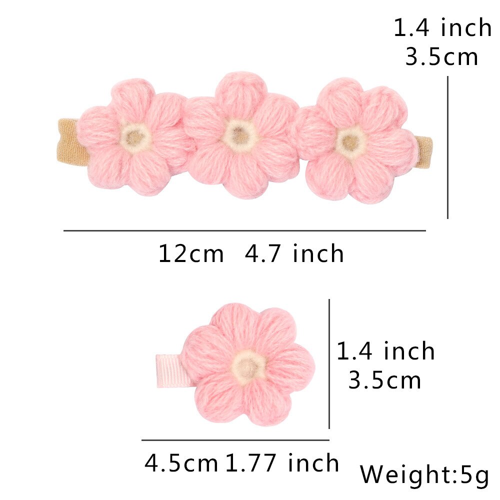 Vintage Baby Crochet Flowers Headbands/Hair Clips