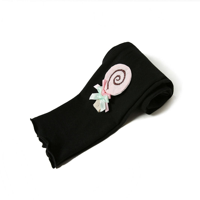 Embroidered Cartoon Colored Leggings