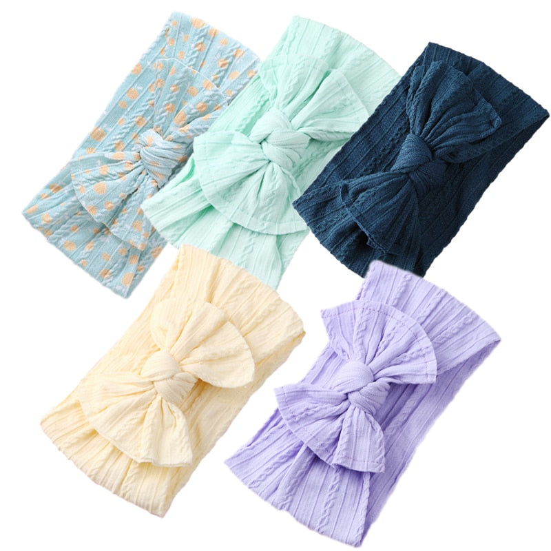 5Pcs/Lot Bowknot Elastic HeadBands