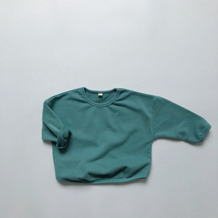 Solid Color Casual Pullover