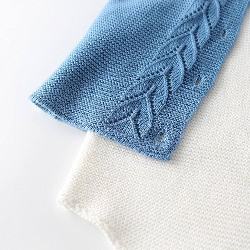 Leaf Shape Knitted Cardigan