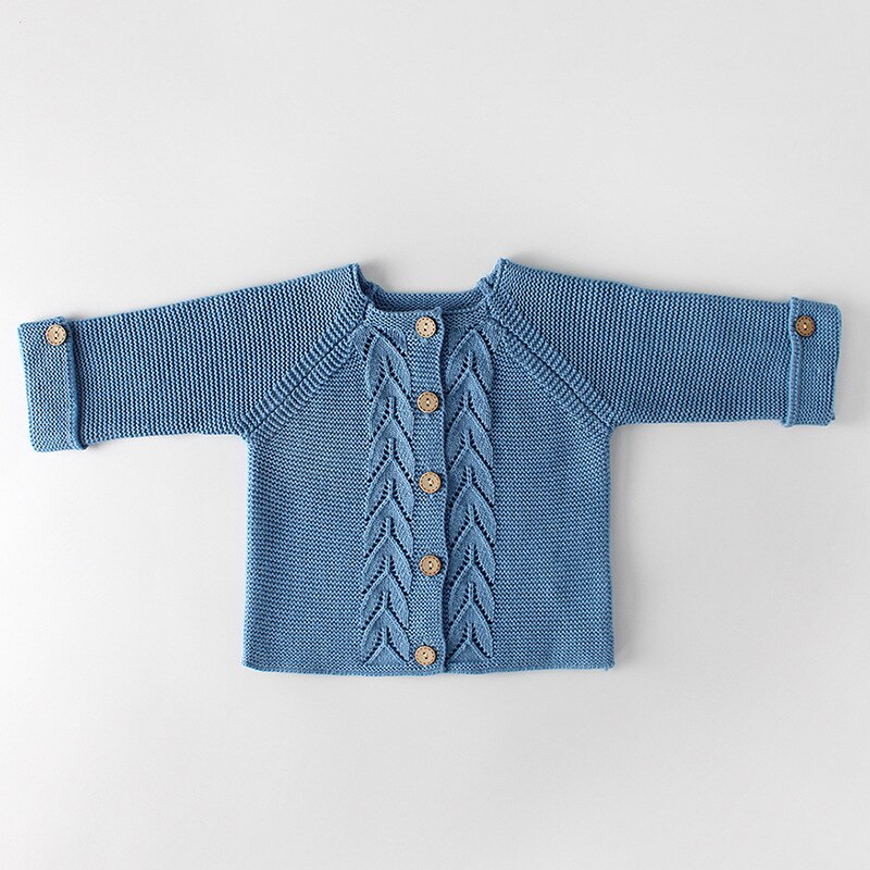 Leaf Shape Knitted Cardigan
