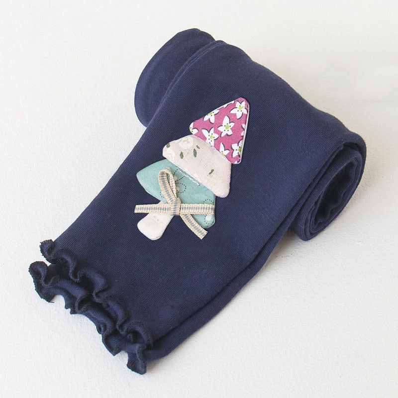 Embroidered Cartoon Colored Leggings