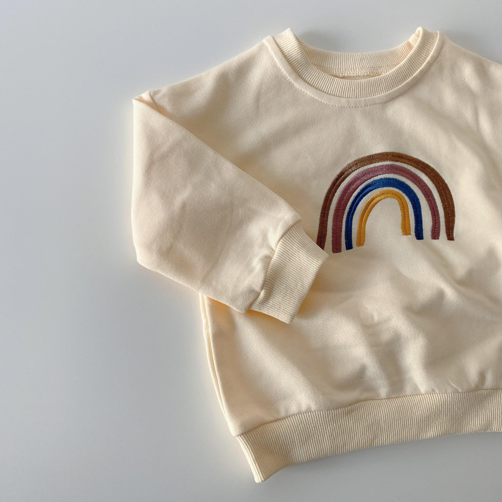 Rainbow Embroidered Sweatshirt