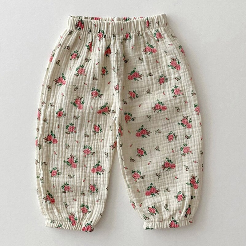 Polka Pattern Loose Trousers