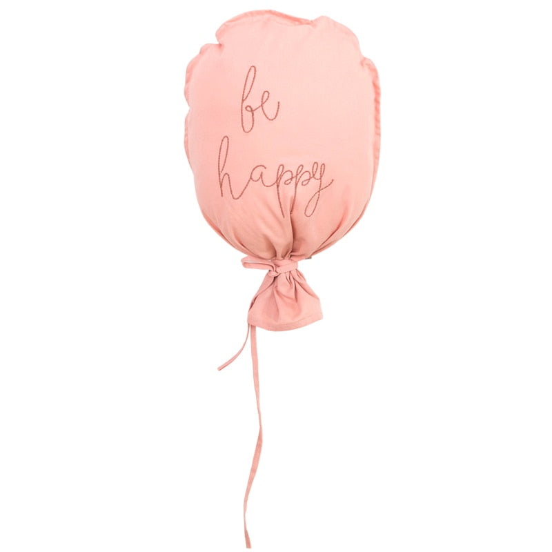 Be Happy Hanging Cotton Balloon Pillow
