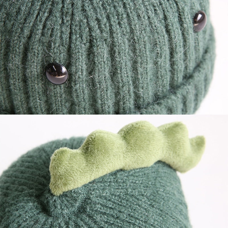 Dinosaur Knitted Beanie Hat