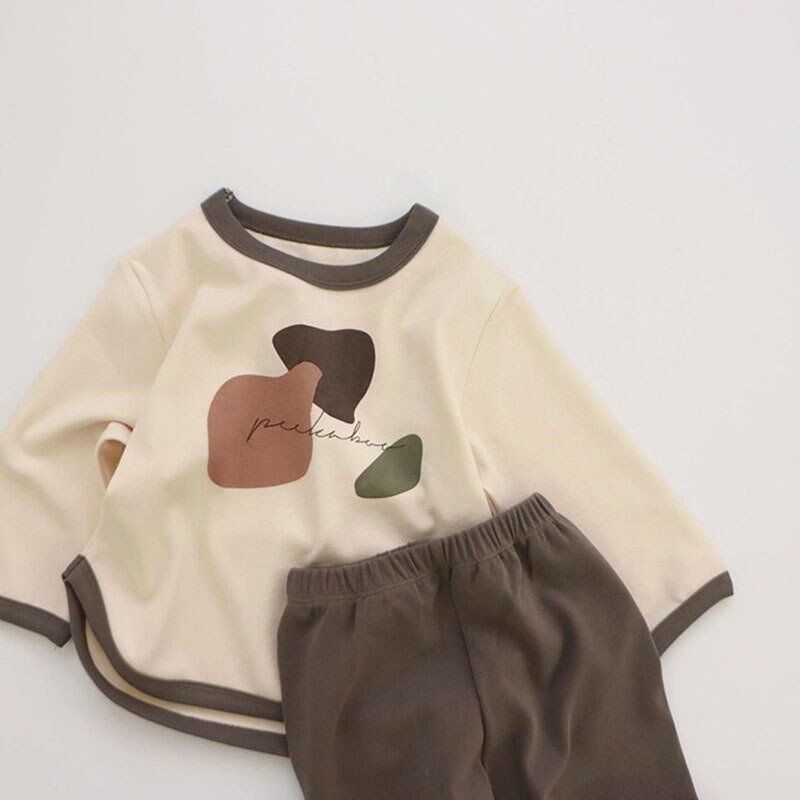 PEEKABOO Graffiti Blouse & Pant Set