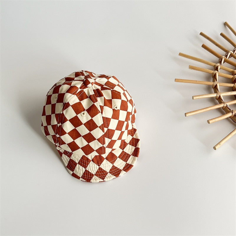Checkerboard Soft-Edged Baseball Cap
