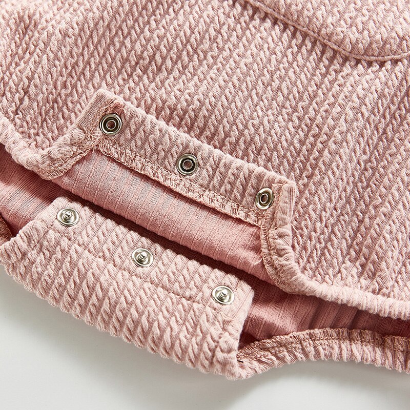 Front Pocket Romper With Bunny Hat