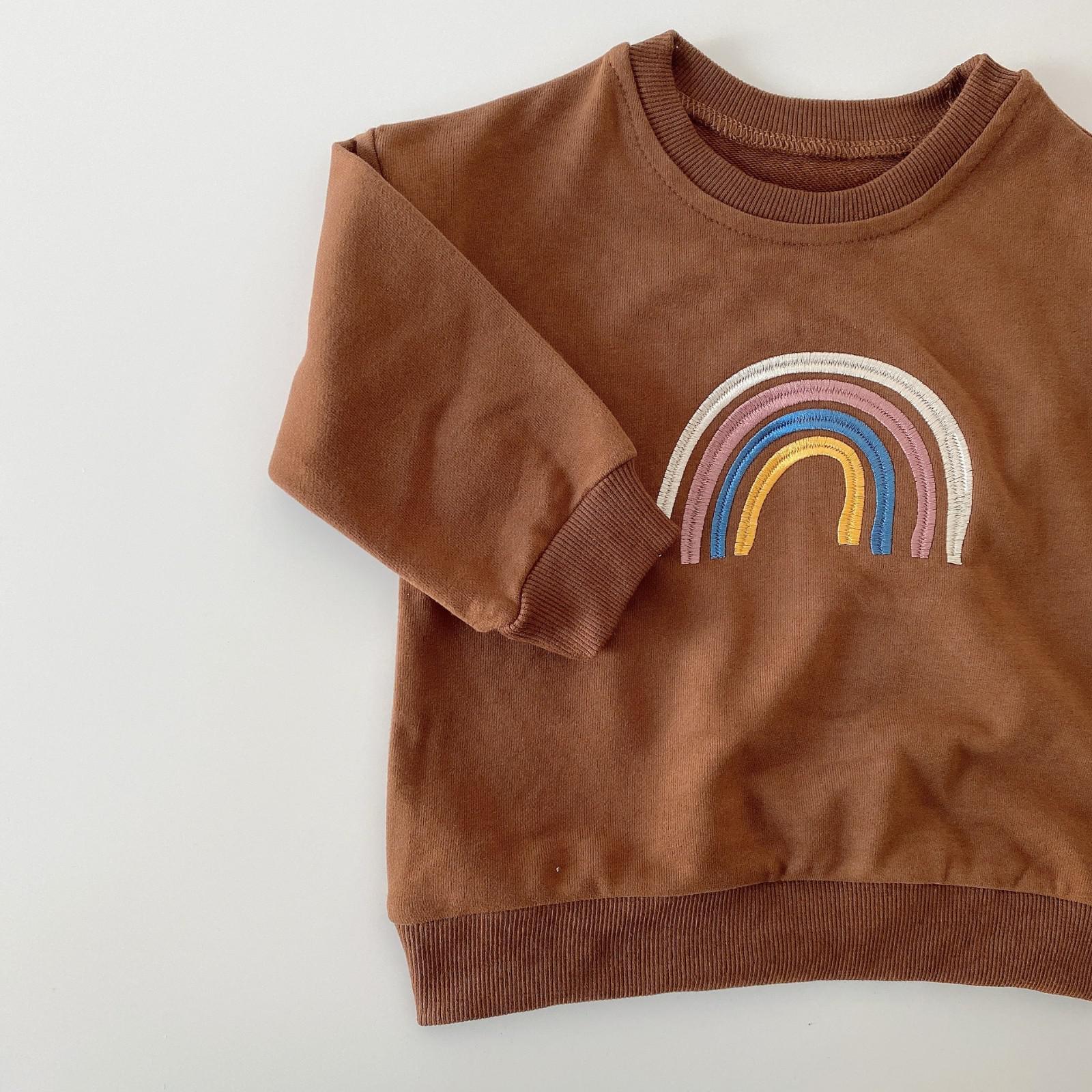 Rainbow Embroidered Sweatshirt