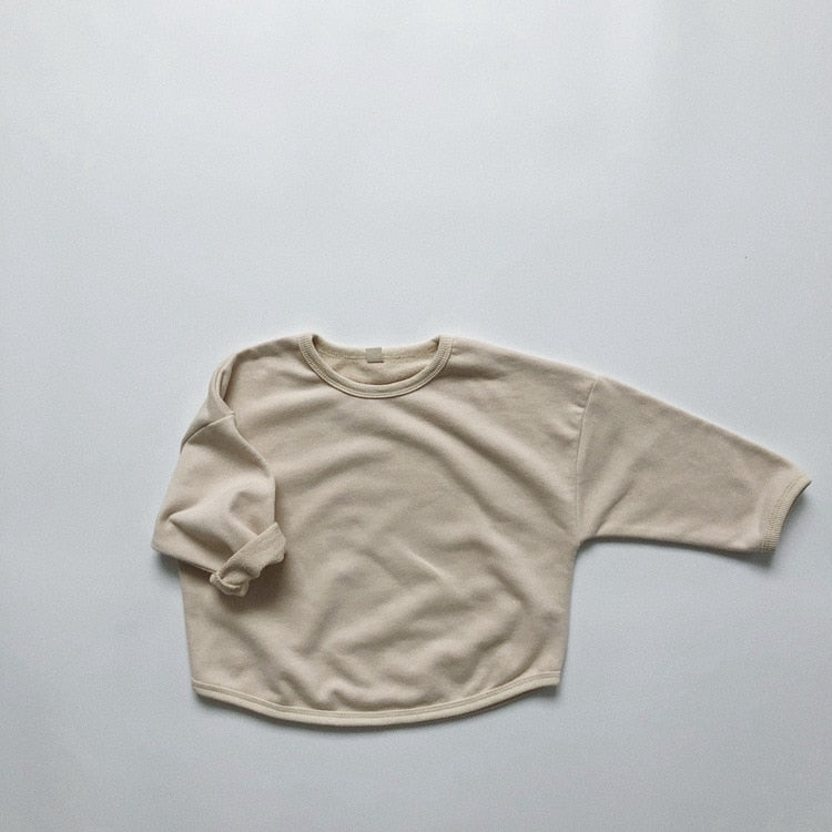 Solid Color Casual Pullover
