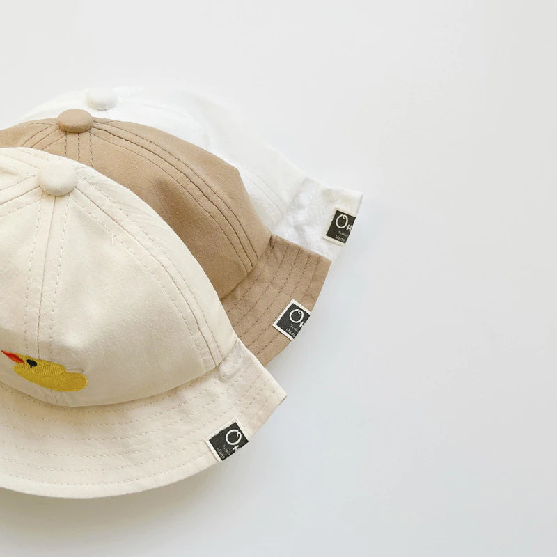 Lovely Duck Embroidered Bucket Hat