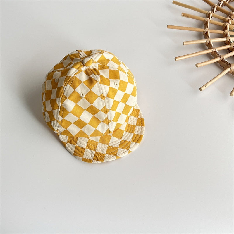 Checkerboard Soft-Edged Baseball Cap