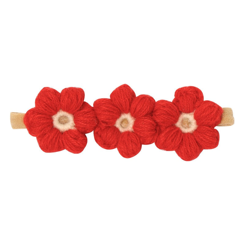 Vintage Baby Crochet Flowers Headbands/Hair Clips