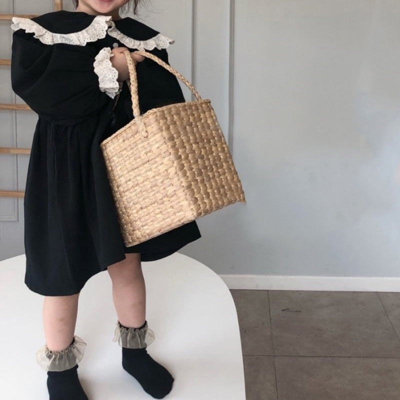 Long Sleeve Turn-Down Collar Dress