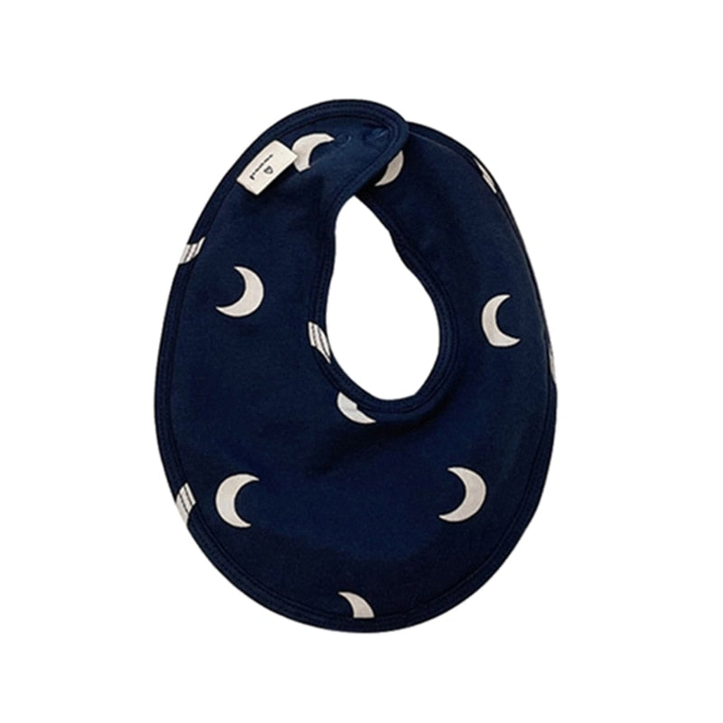 Double Layers Cotton Cartoon Printed Bibs