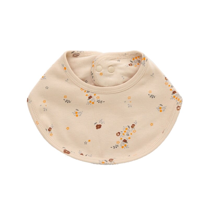 Double Layers Cotton Cartoon Printed Bibs