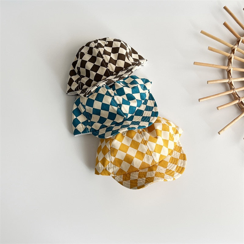 Checkerboard Soft-Edged Baseball Cap