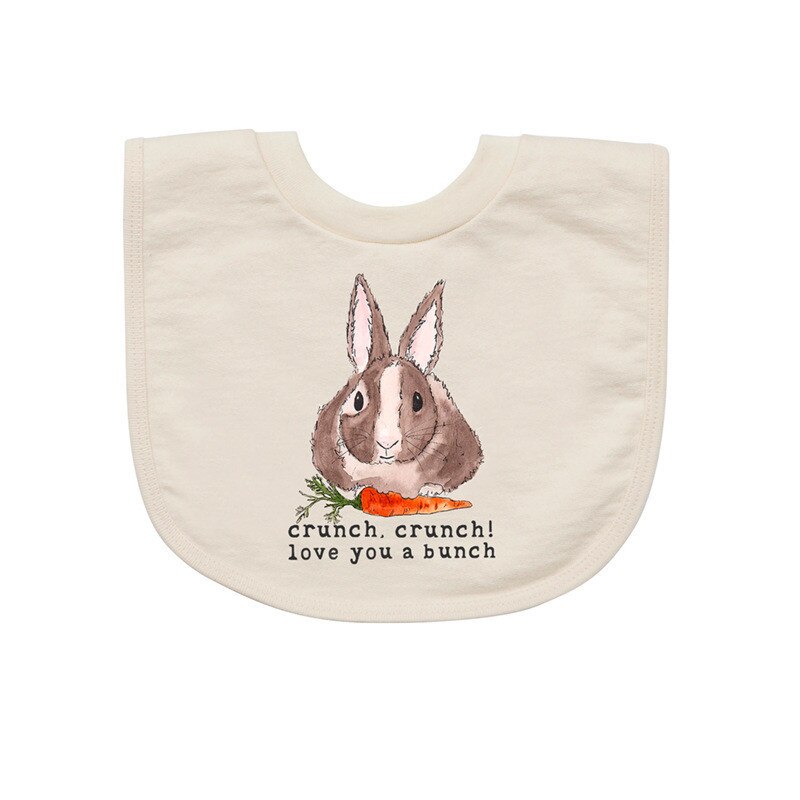 Double Layers Cotton Cute Printed Bibs