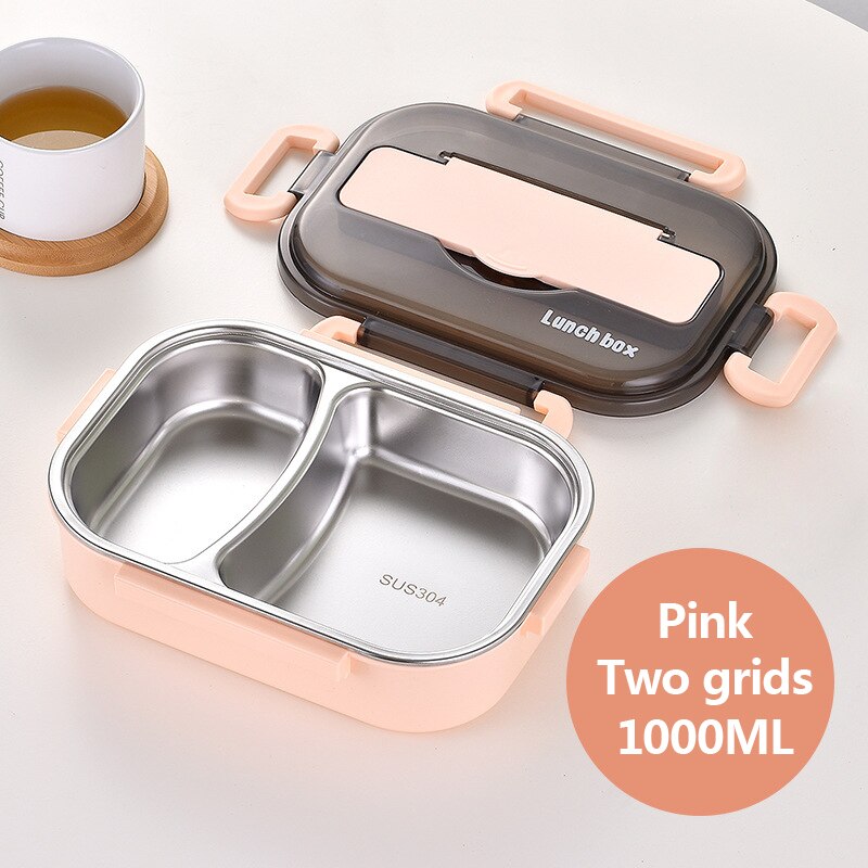 Stainless Steel Lunch Box with Compartments Storage Container