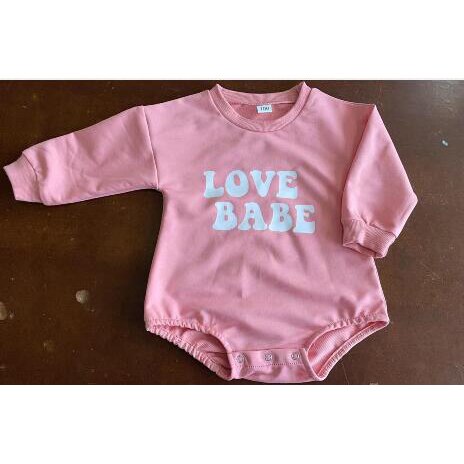 BABE Print Long Sleeve Pullover Bodysuit