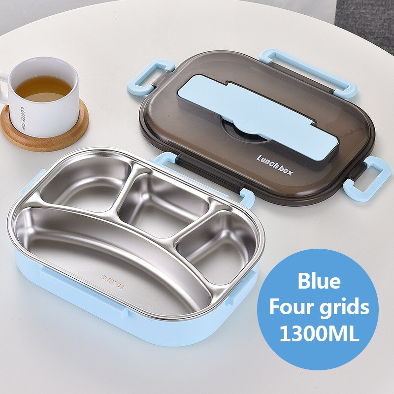 Stainless Steel Lunch Box with Compartments Storage Container
