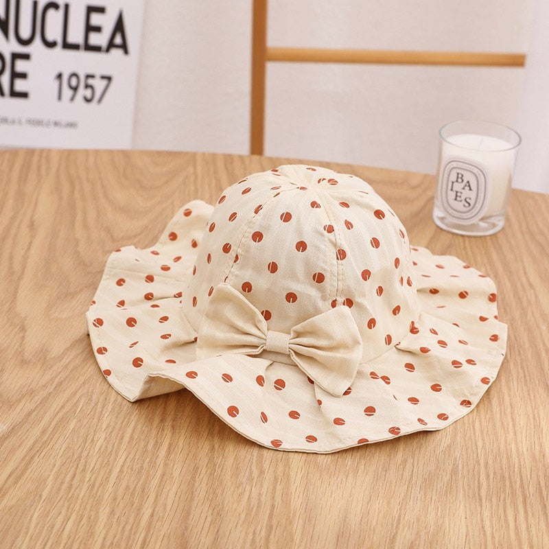Fruits/Pattern Print Bowknot Bucket Hat