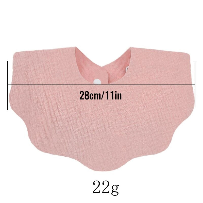 Double Layers Cotton Cartoon Printed Bibs