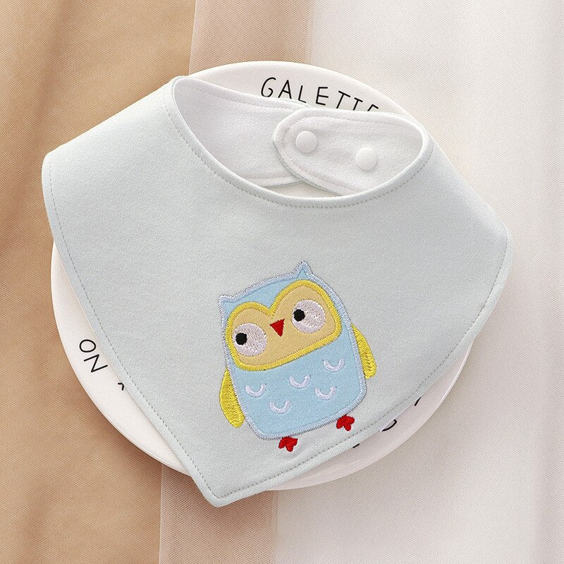 Animal Print Soft Cotton Triangle Bibs