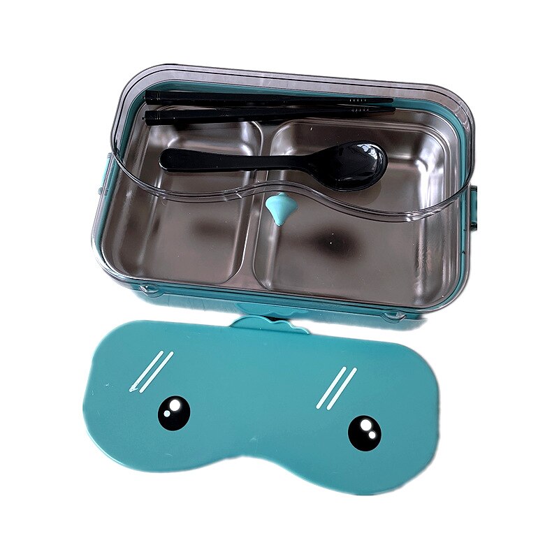 Anime Stainless Steel Grid Lunch Box