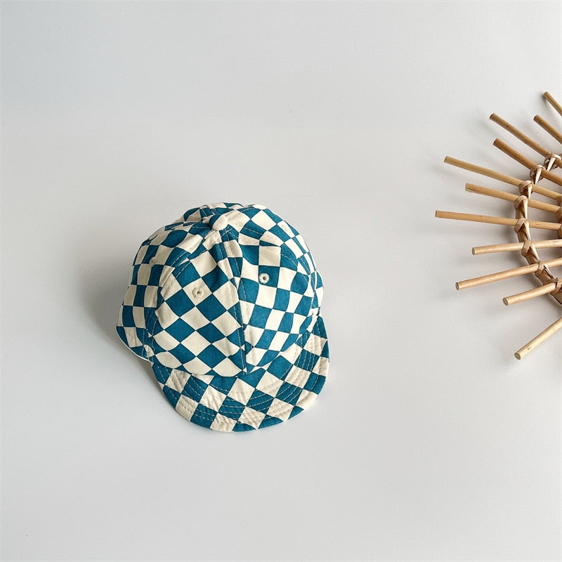 Checkerboard Soft-Edged Baseball Cap