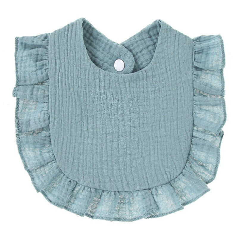 Solid Color/Pattern Ruffle Bib