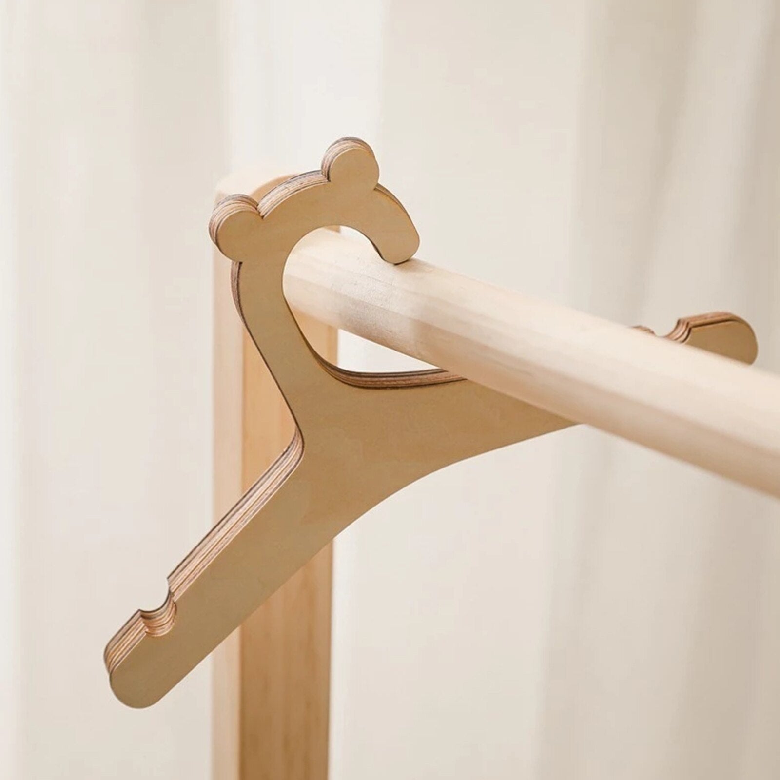 5/10 Pcs Wooden Clothes Hanger