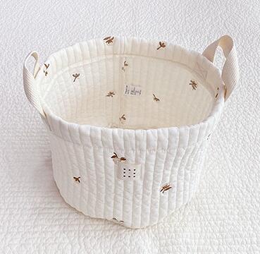 Cute Bear Embroidery Basket