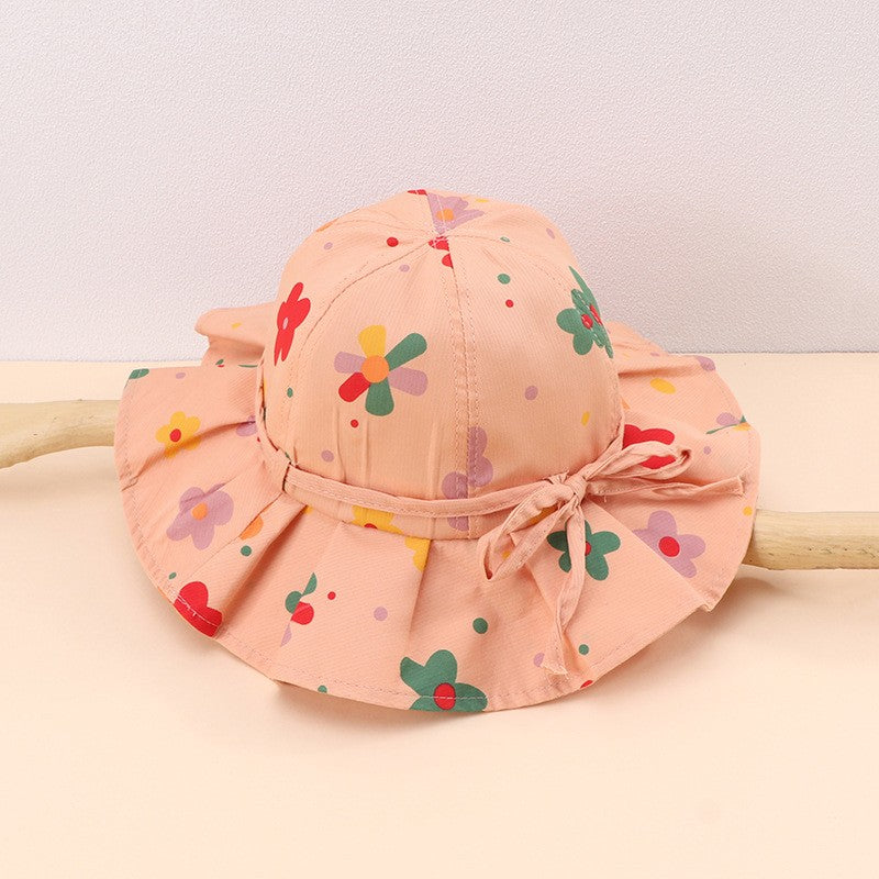 Fruits/Pattern Print Bowknot Bucket Hat
