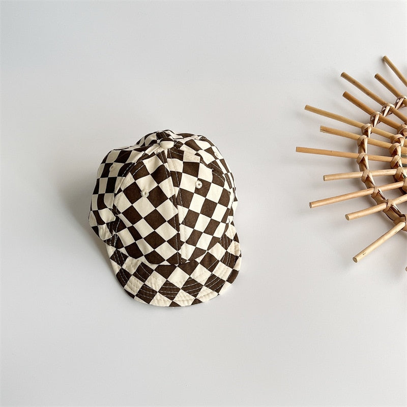 Checkerboard Soft-Edged Baseball Cap