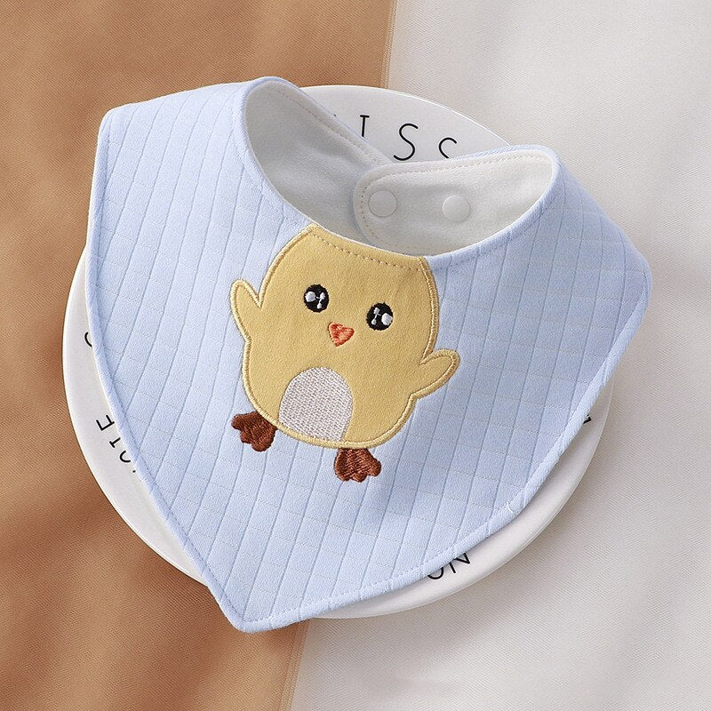 Animal Print Soft Cotton Triangle Bibs