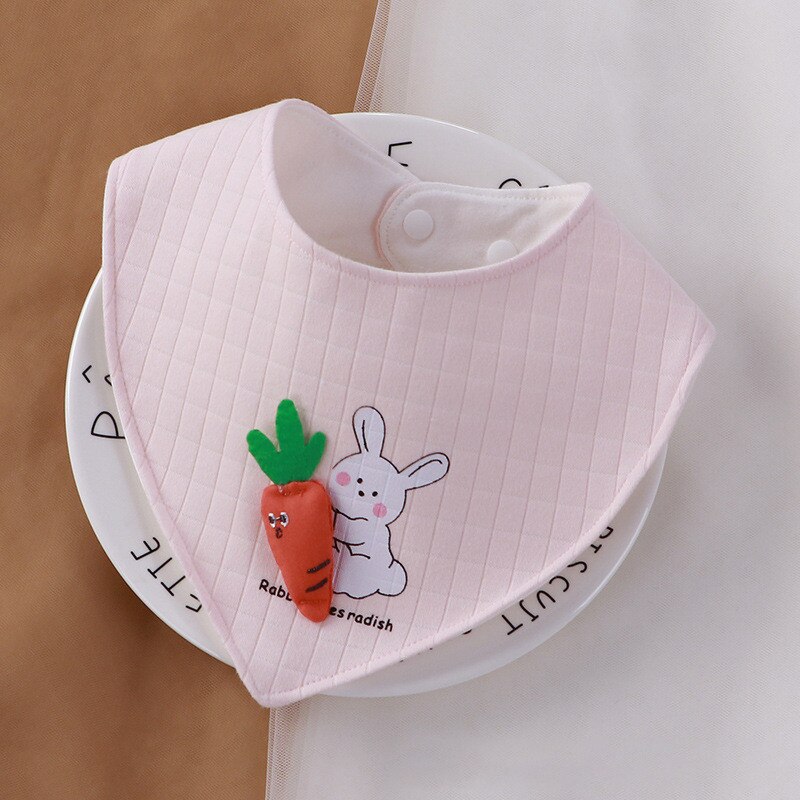 Animal Print Soft Cotton Triangle Bibs