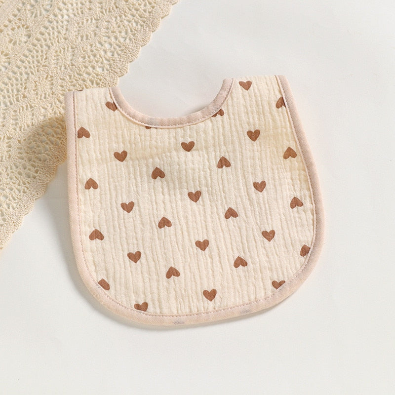 Solid Color Cute Pattern Bibs