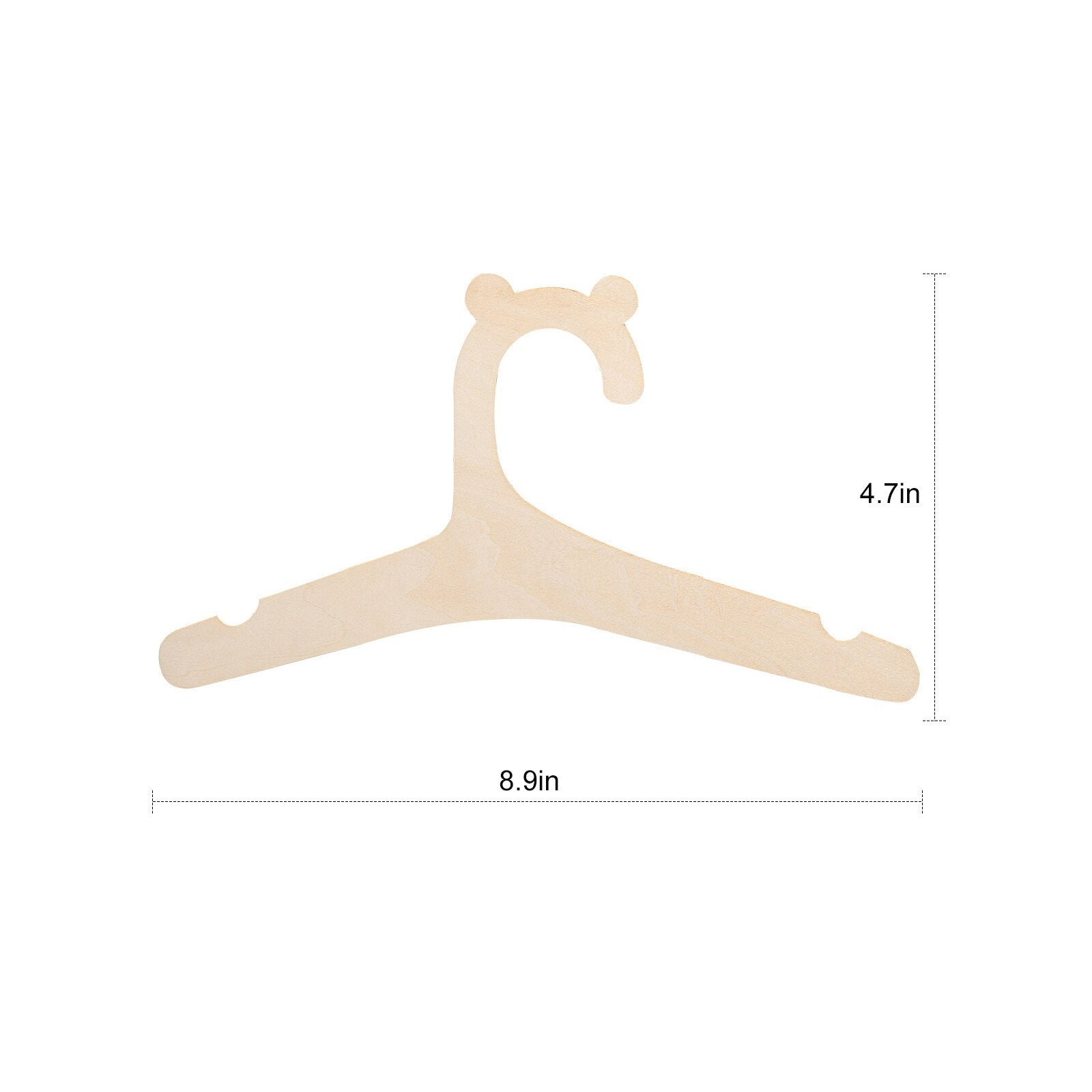 5/10 Pcs Wooden Clothes Hanger