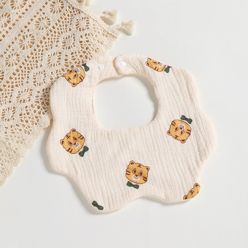 Solid Color Cute Pattern Bibs