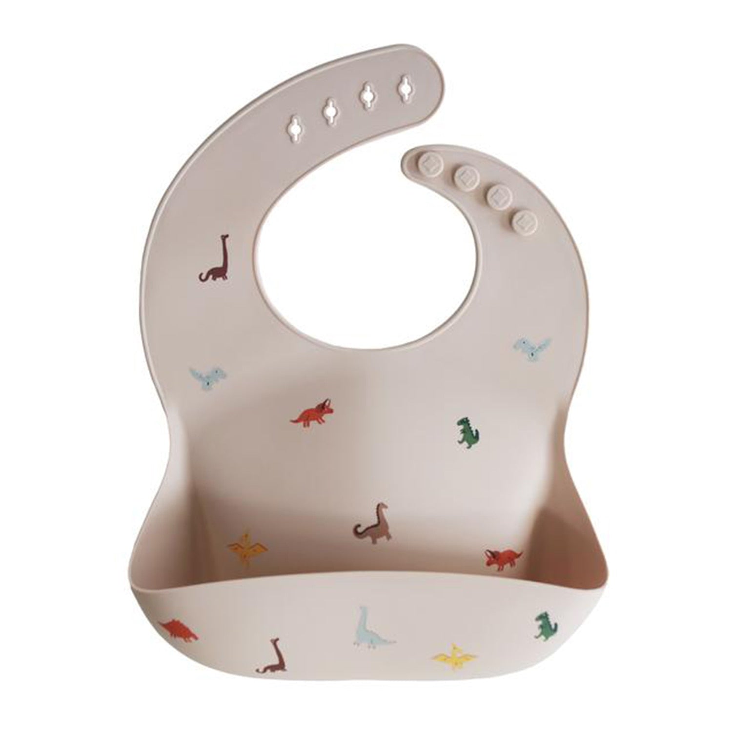 Stylish Cartoon Print Silicone Bib