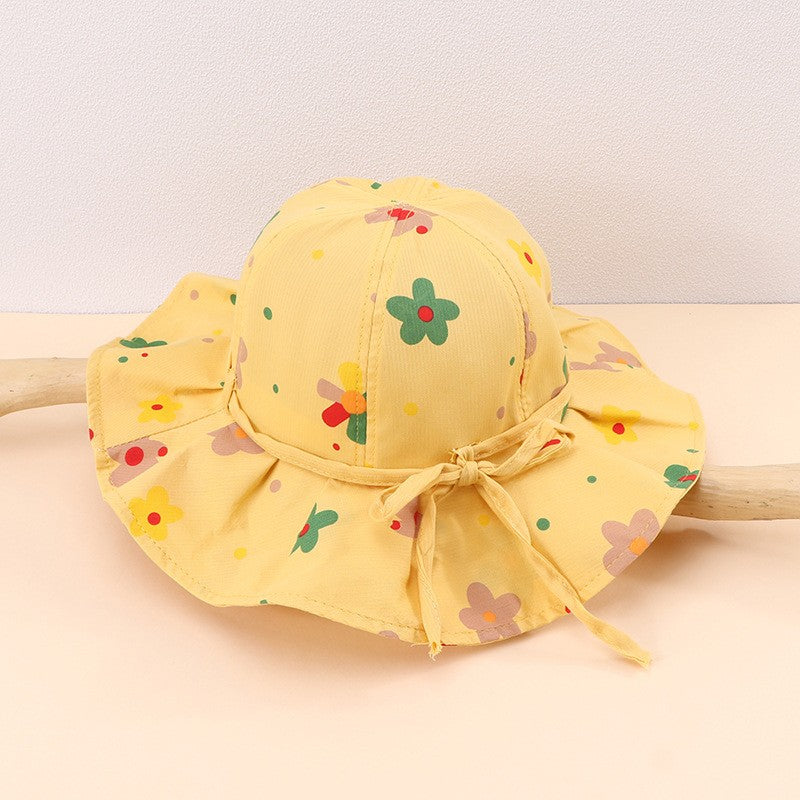 Fruits/Pattern Print Bowknot Bucket Hat