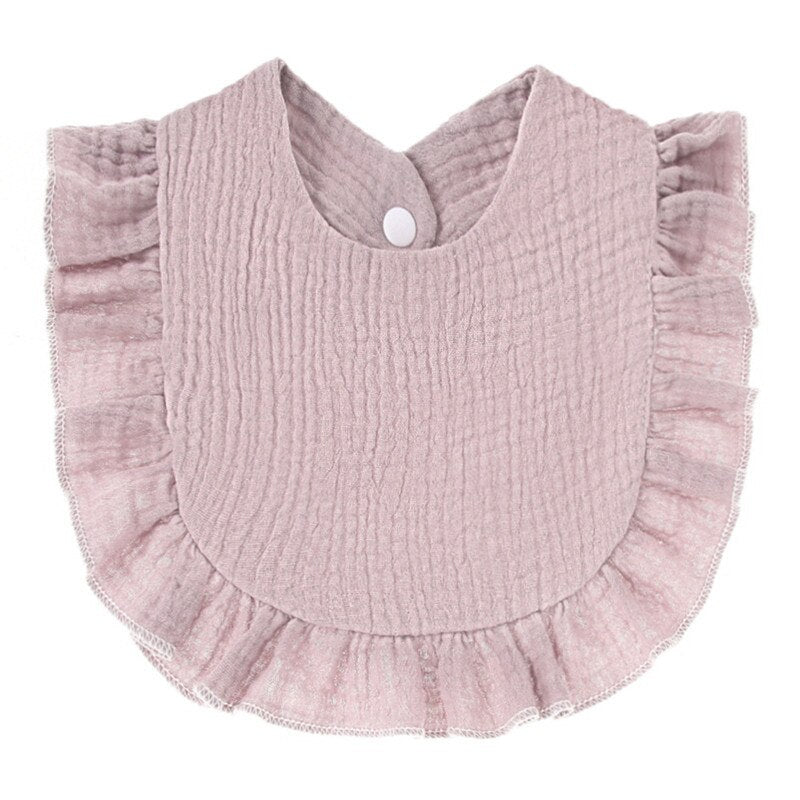Solid Color/Pattern Ruffle Bib